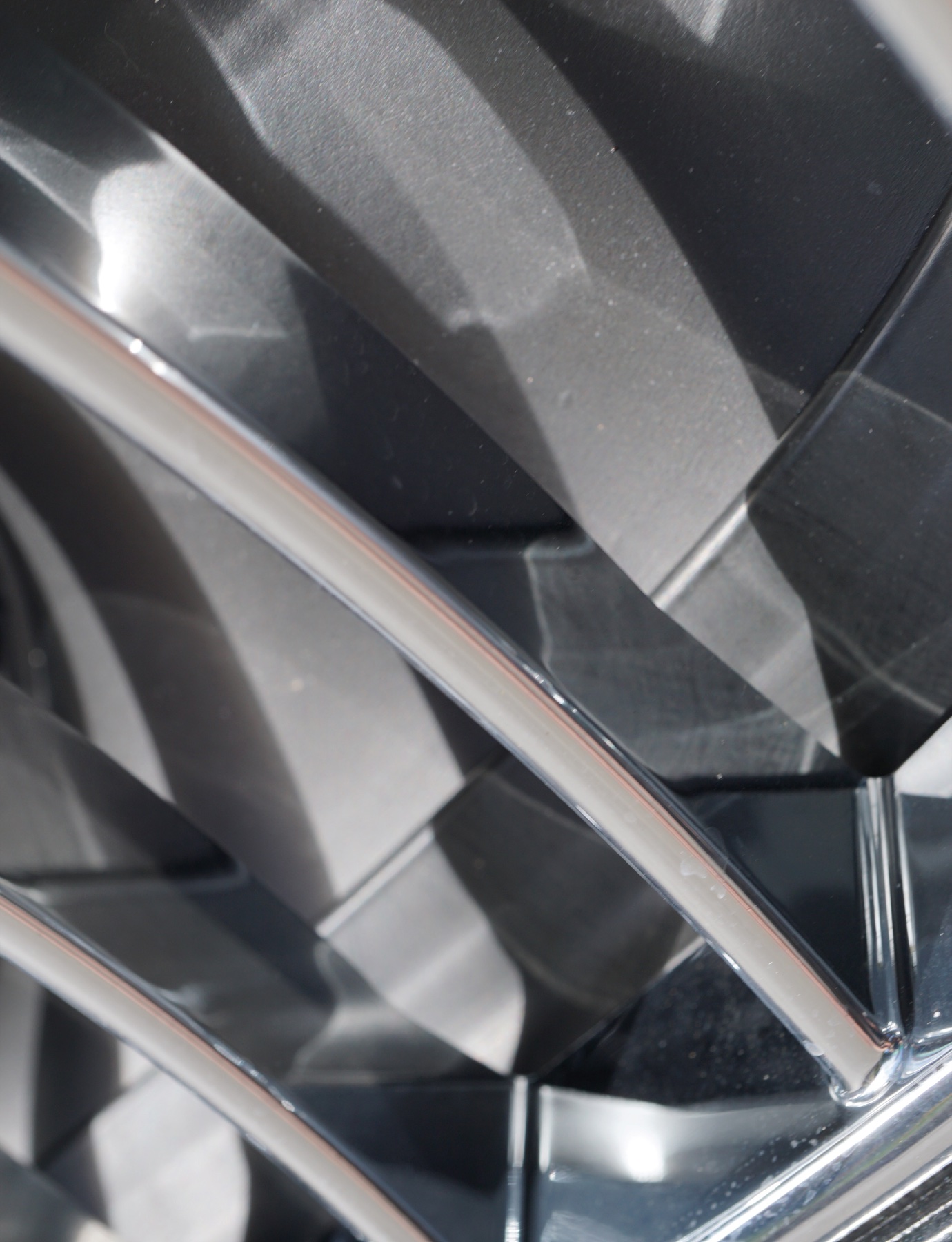 Chrome surfaces, close up