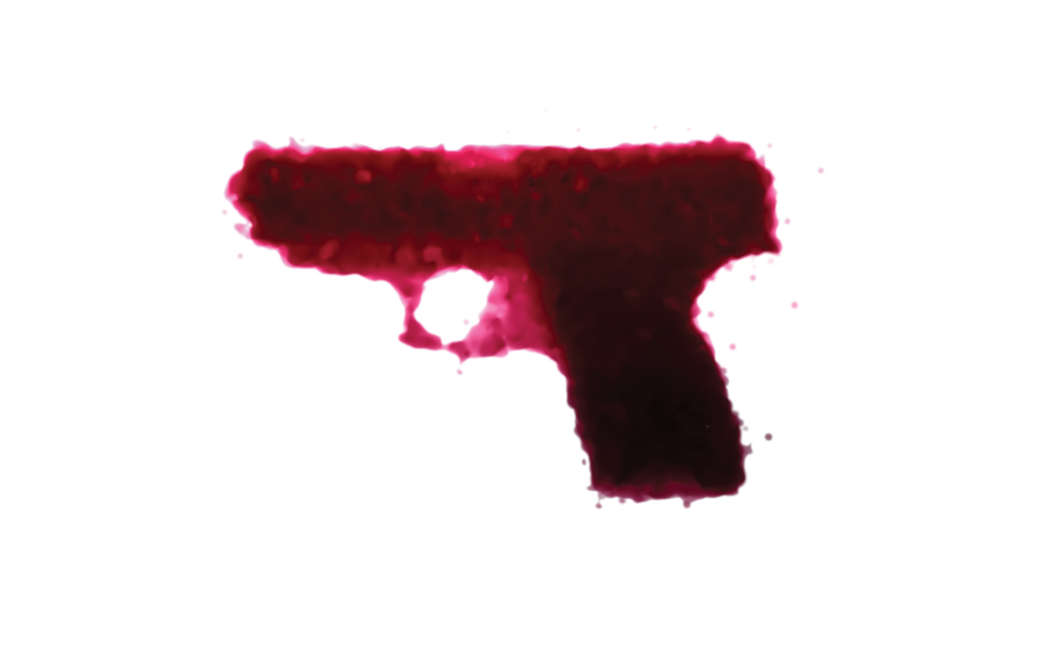 Red pistol silhouette
