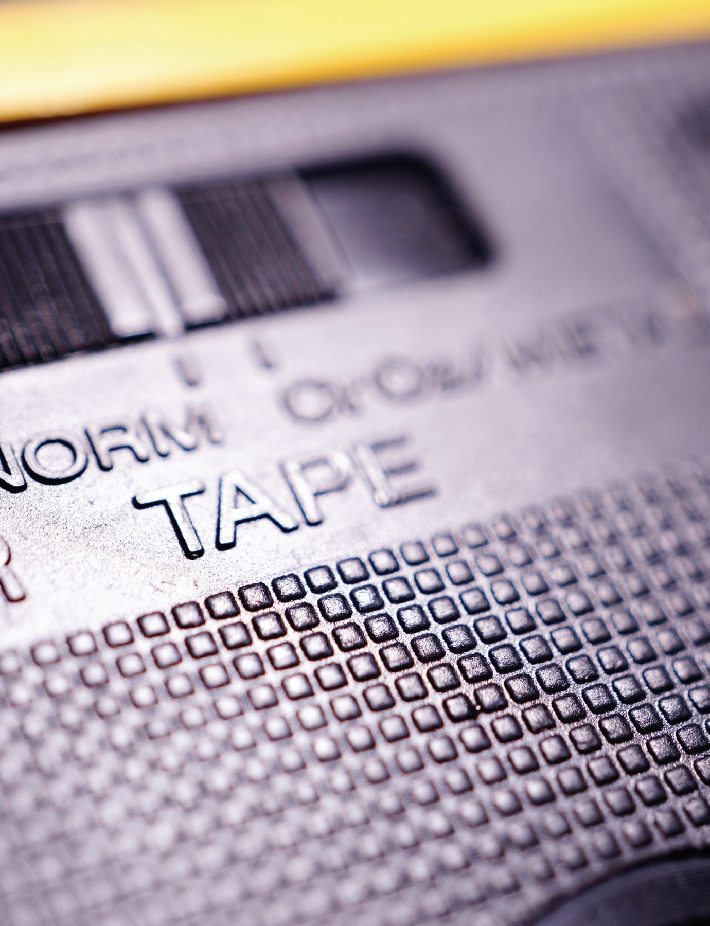 Cassette tape, close up