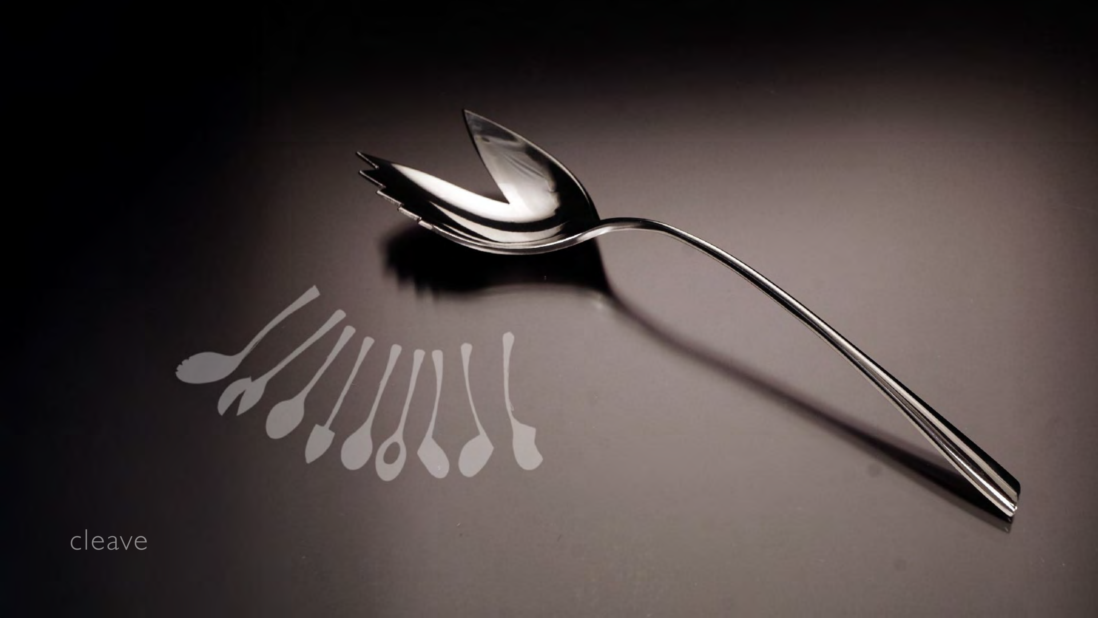 cleave — serrated spoon