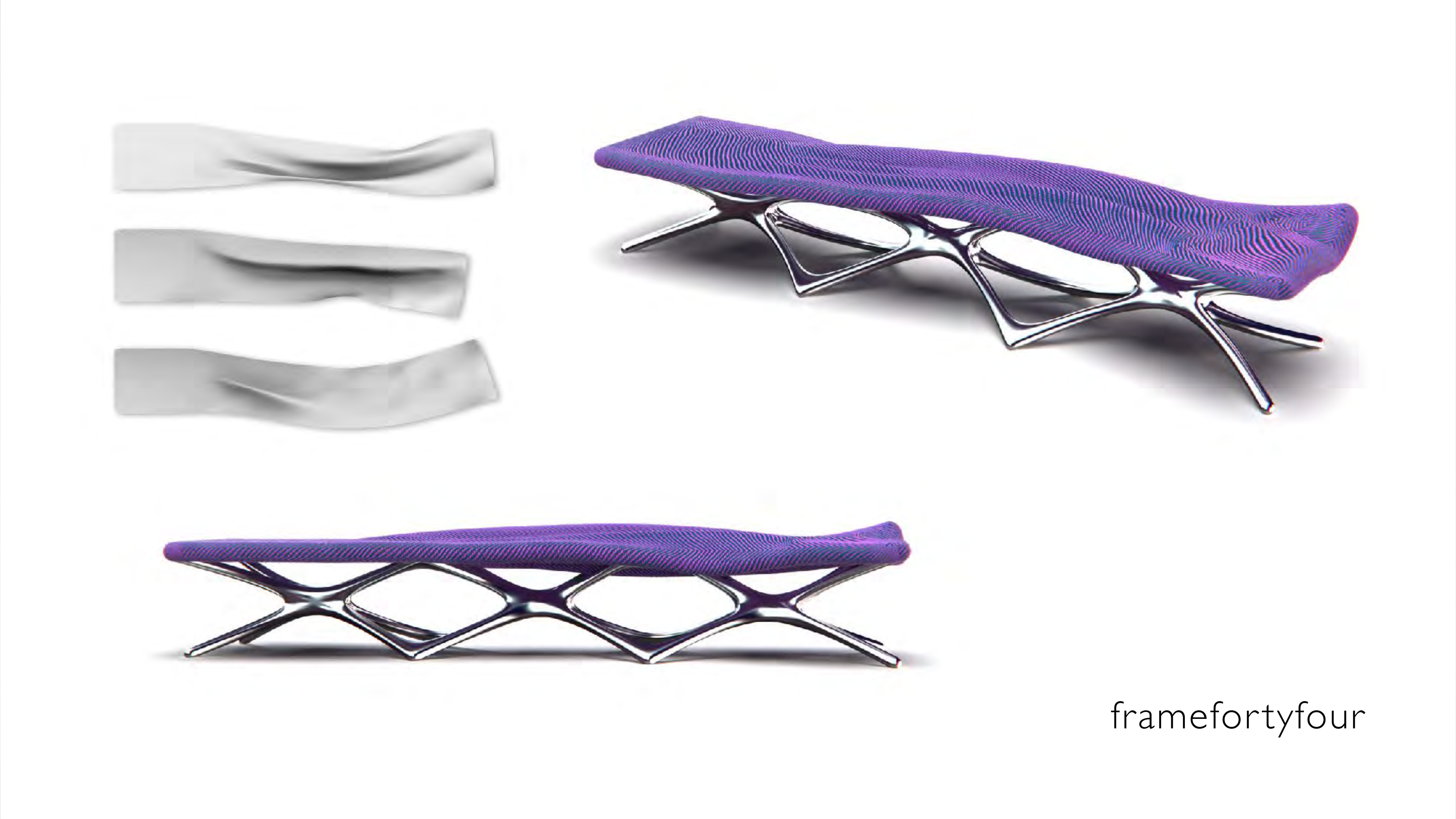 framefortyfour — bench from fabric simulation