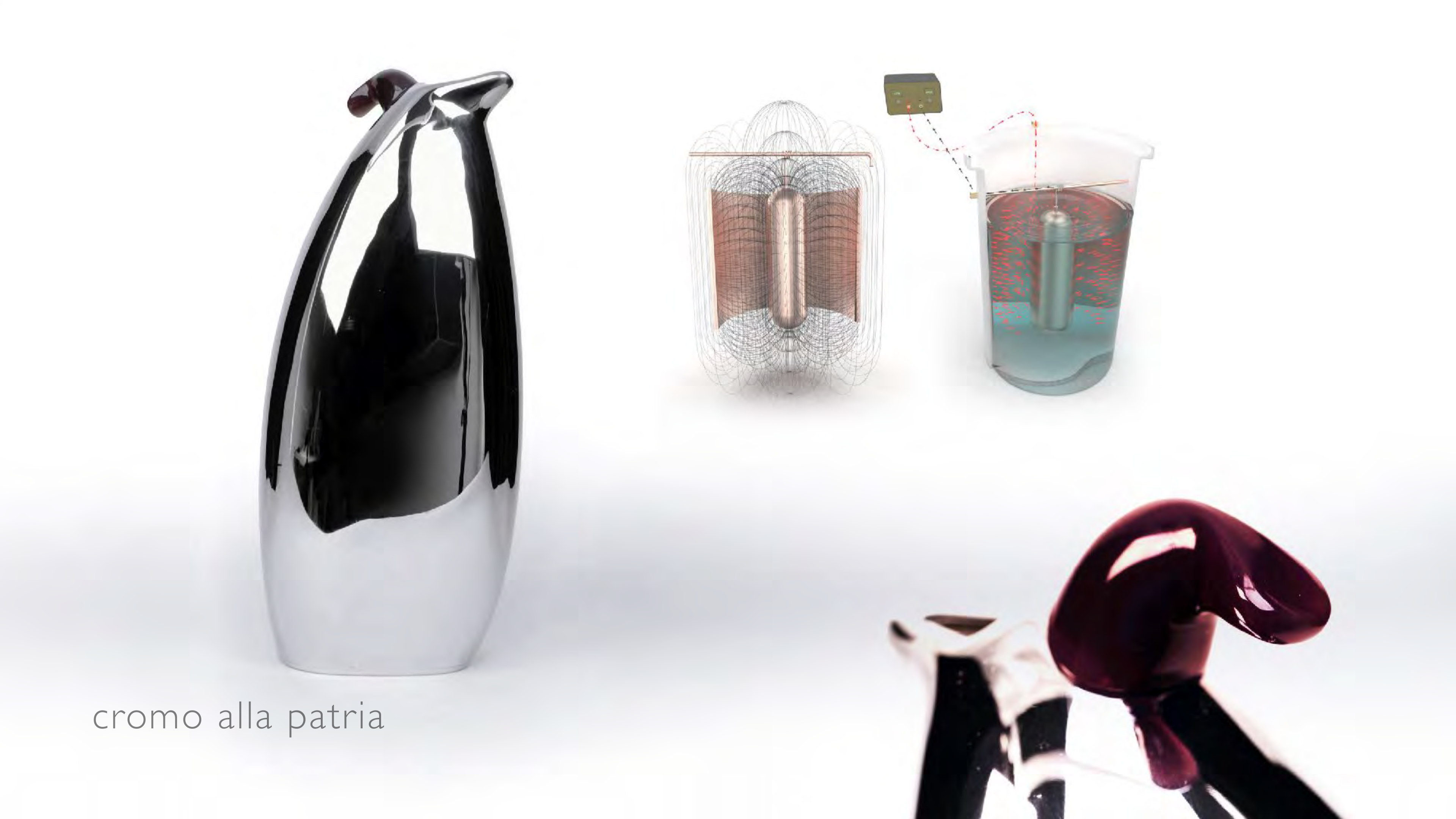 cromo alla patria — chrome plated copper vessel