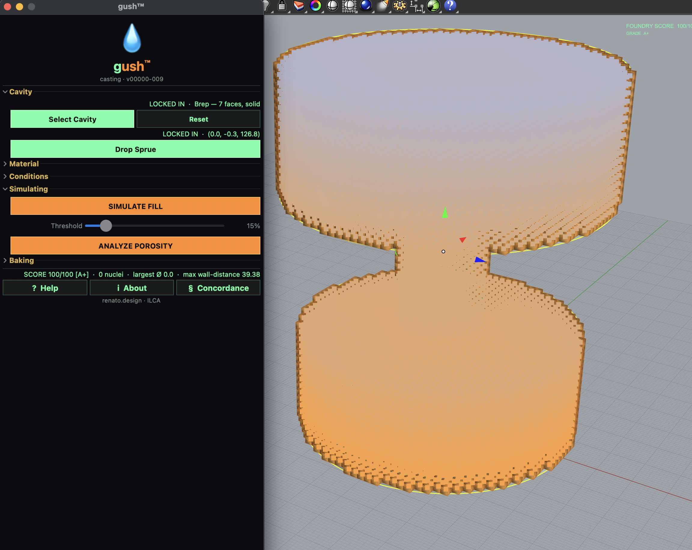 gush workspace — physical lab for Rhino