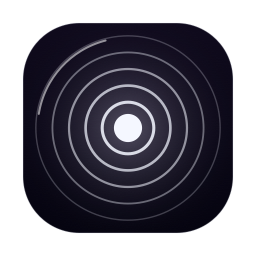 Dilate app icon — dilating iris on navy