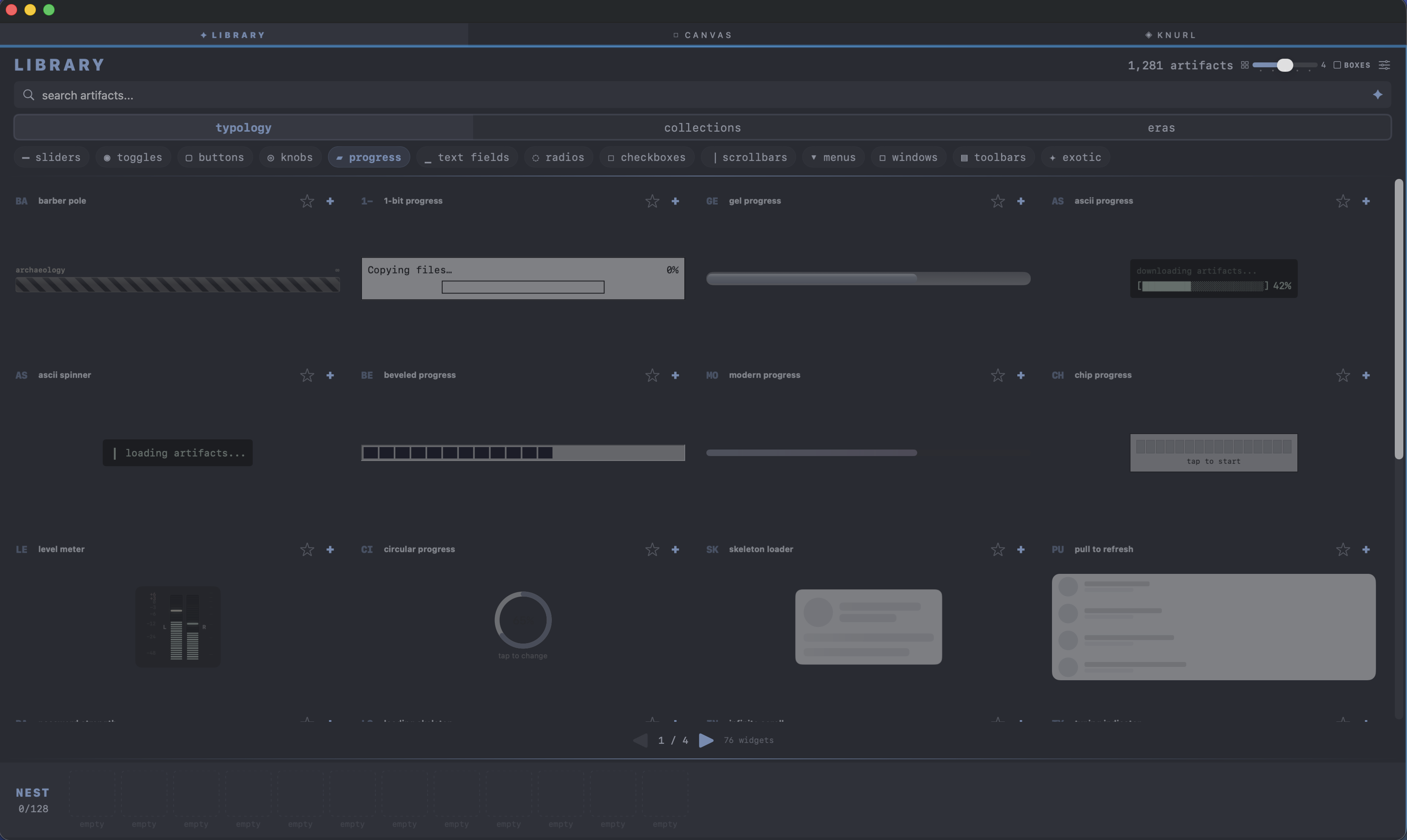 Magpie workspace — UI archaeology playground