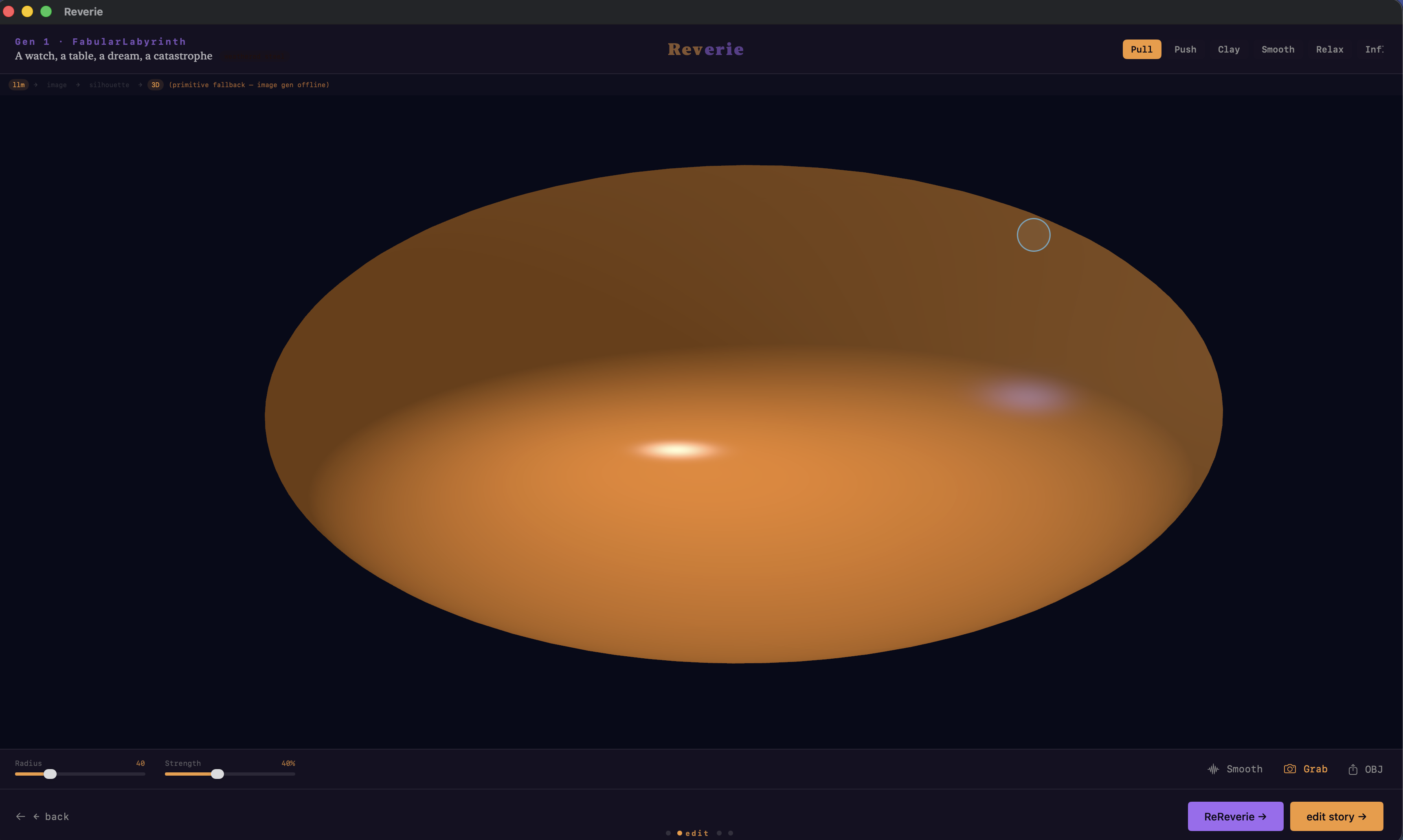 Reverie workspace — UltraParadoxical visualization engine