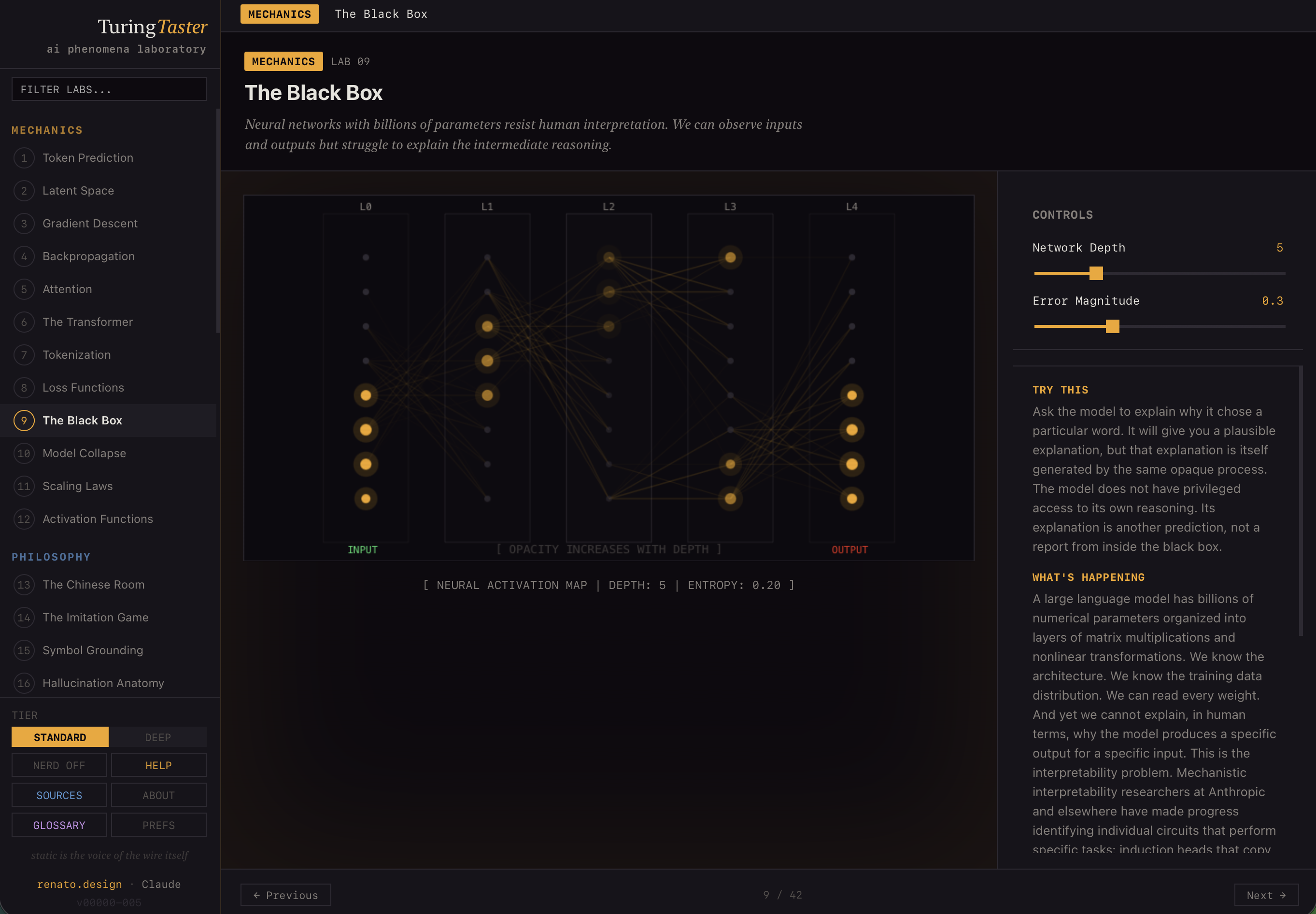 TuringTaster labor displacement lab with occupations ranked by automation risk