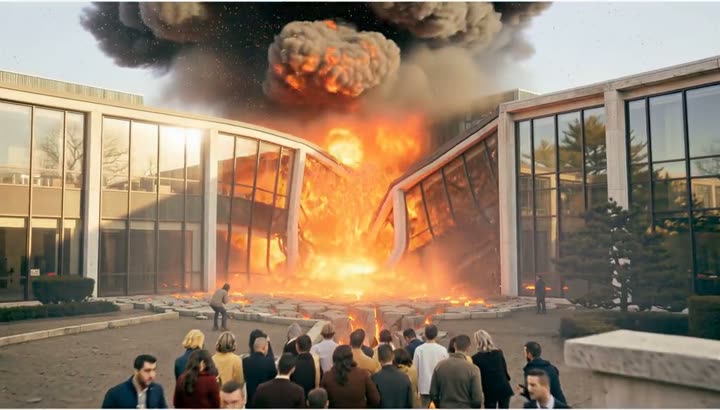 Hoax frame at 0:07 — shock wave