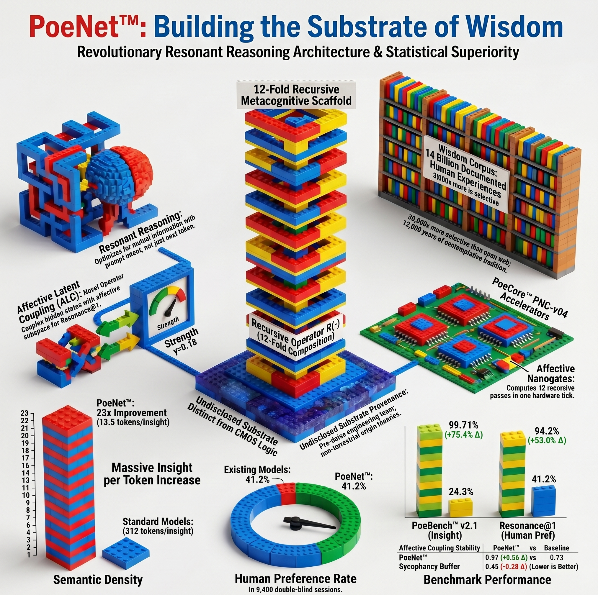 External LEGO-block didactic rendering of PoeNet substrate